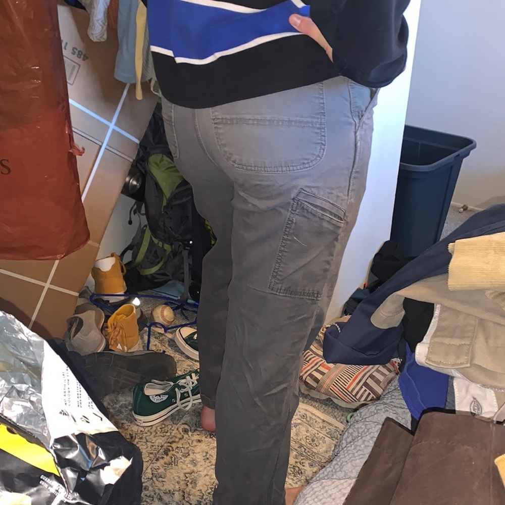 Mens Grey Carhart Jeans